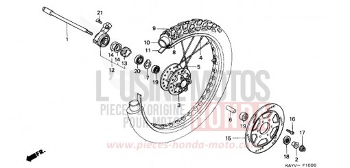 ROUE AVANT NX125V de 1997